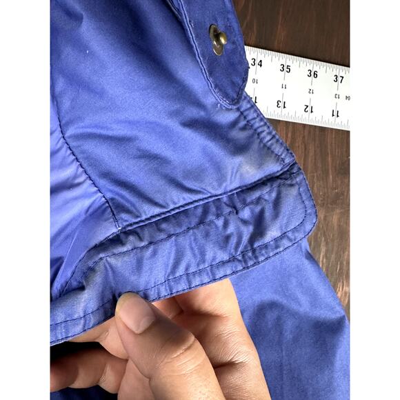 Eddie Bauer Goose Down Jacket Coat Parka Premium Q Blue Womens Small Vintage 90s - Picture 6 of 9